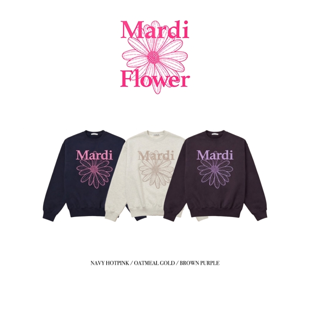 [ 🌼마르디 ] 플라워 니들워크 맨투맨