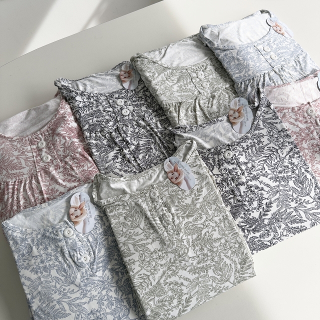 [뜨왈 4차]프리미엄 피치기모 잠옷 세트