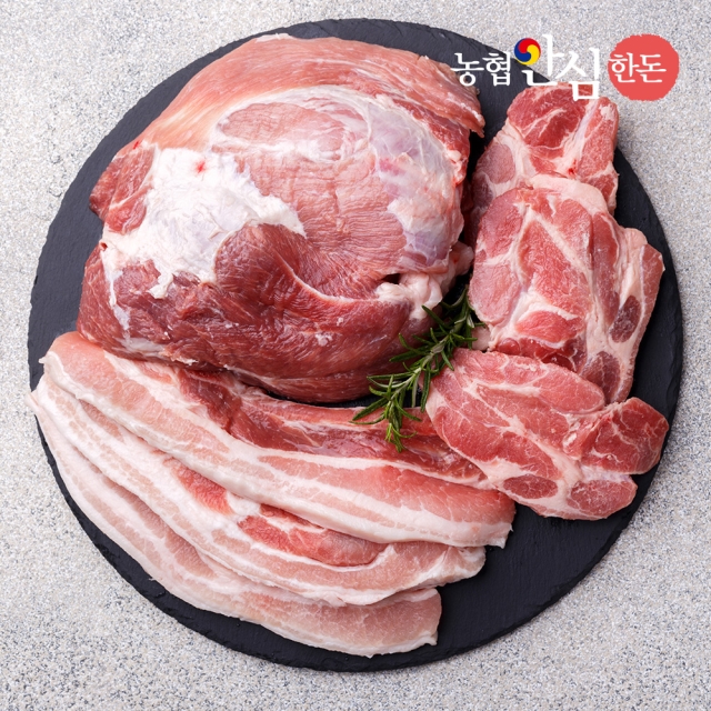 농협안심한돈 국내산 삼겹살 목살 항정살 뒷다리살 구이용 찌개용 보쌈용