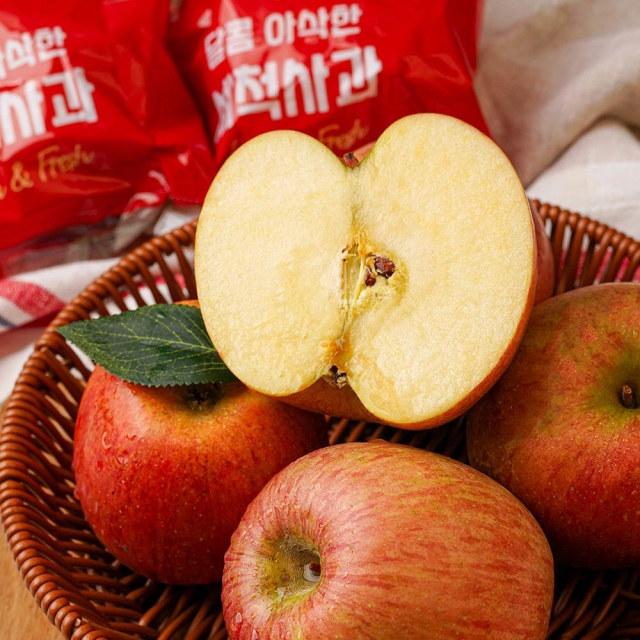하루한알 껍질째 먹는 정품 세척사과 