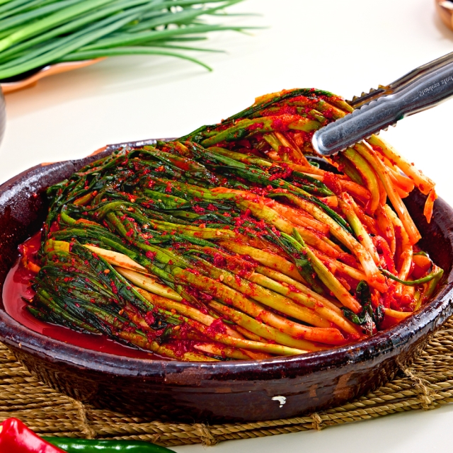 전라도식 레시피로 만든 대용량  파 김치 2kg  오픈