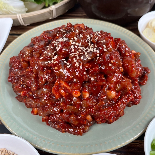 [장사의신 X 올바른식품] 장신몰 낙지젓 500g 양념 낙지 젓갈 절임