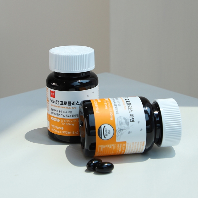 [닥터팜] 프로폴리스 아연 600mg x 30캡슐(1통/1개월)