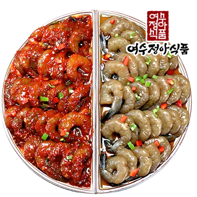 여수정아식품 깐새우장 간장/양념 300g