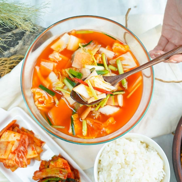 고랭지배추로 담은 시원한 나박김치