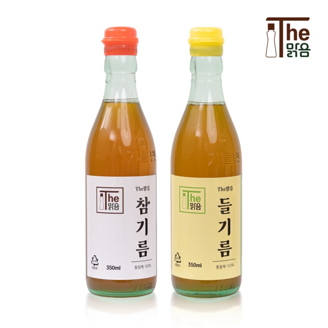 100%통깨를 저온압착!! 더맑음 참기름, 들기름