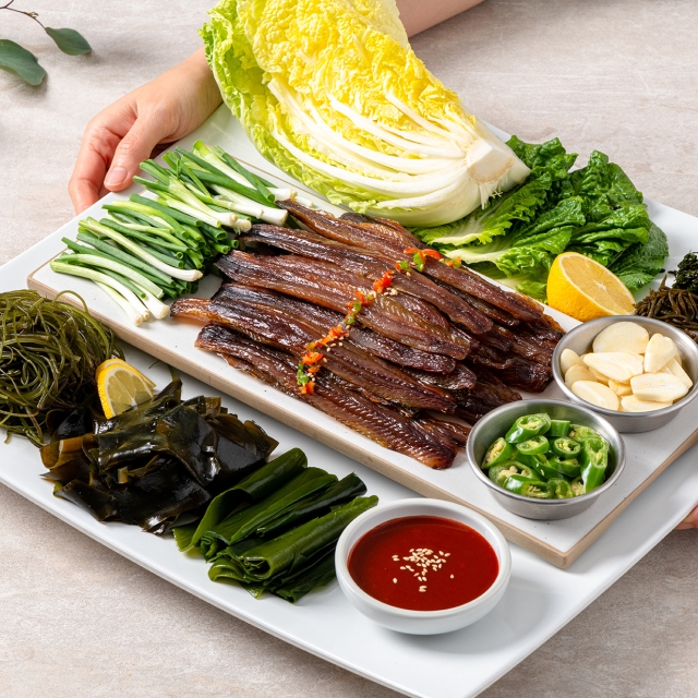 포항 구룡포 햇 과메기 단품 야채세트