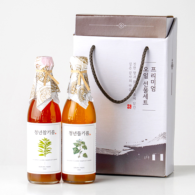 [무료배송] 저온압착 100%통참깨 청년참기름 청년들기름 [선물세트]