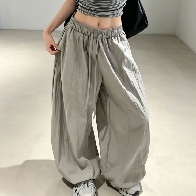여성 나일론 셀럽 팬츠