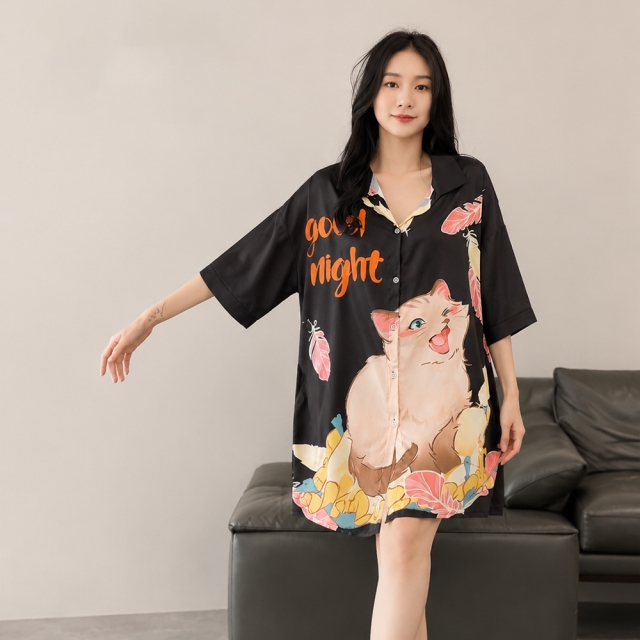 오버핏 홈웨어 원피스