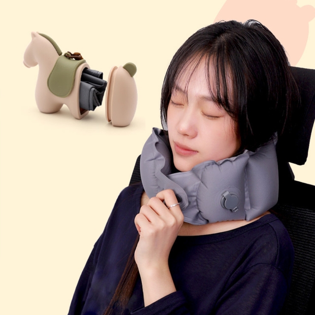 초간편 여행용 목베개 키링