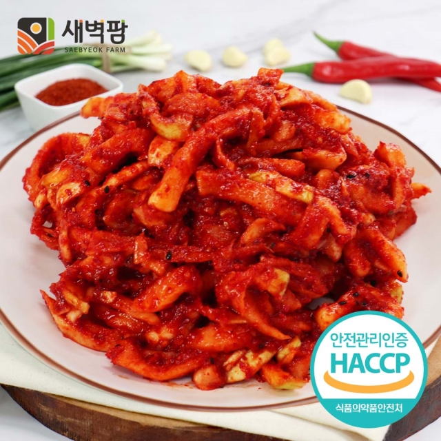 새벽팜 참매실 무말랭이 김치 1kg 국산 전라도김치