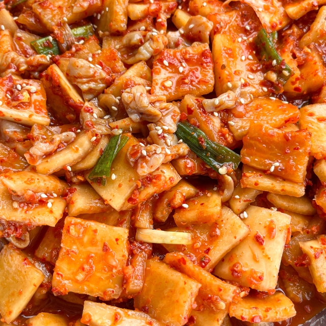 들어만봐도 맛있는 창란젓 나박김치