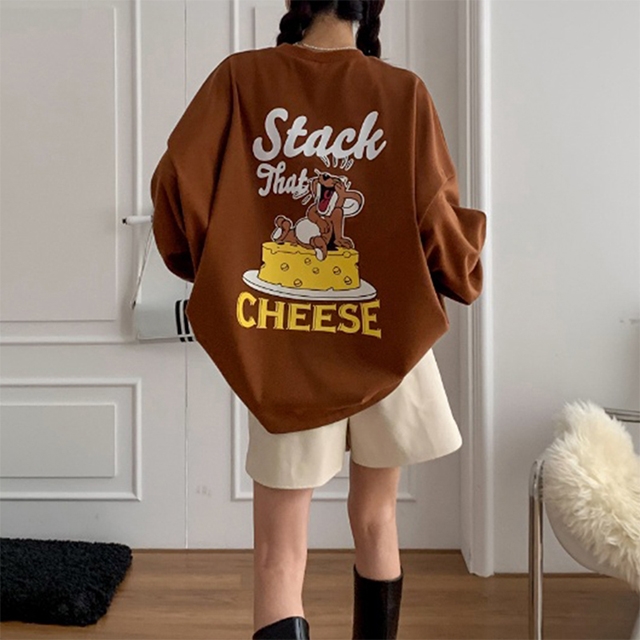 치즈제리 박시 맨투맨