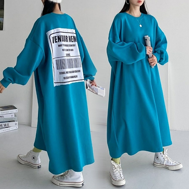 바코드 박스 롱원피스