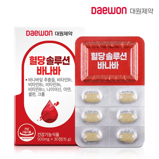 대원제약 혈행솔루션 바나바 500mg x 30정