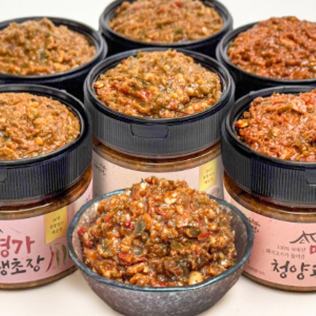 26년전통 밥도둑 국내산 청양땡초장 4종