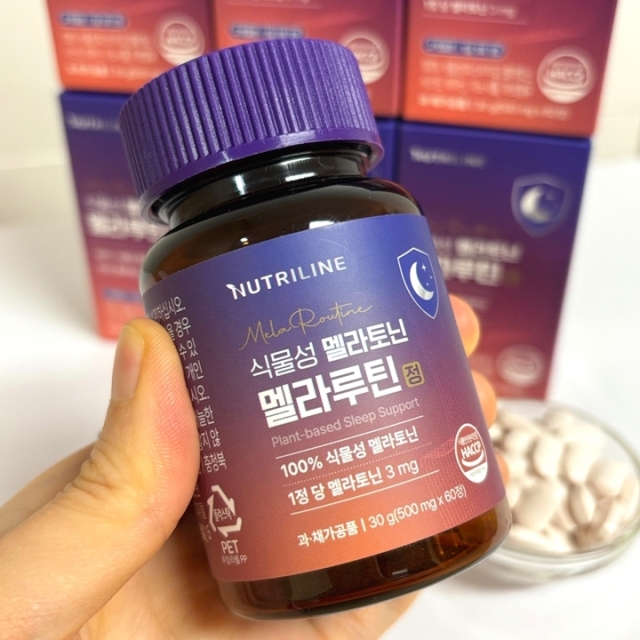 [숙면 영양제] 식물성 멜라토닌 멜라루틴정 3mg (2개월분)		