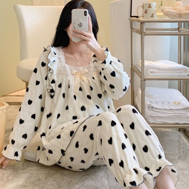 러블리 극세사 수면 잠옷