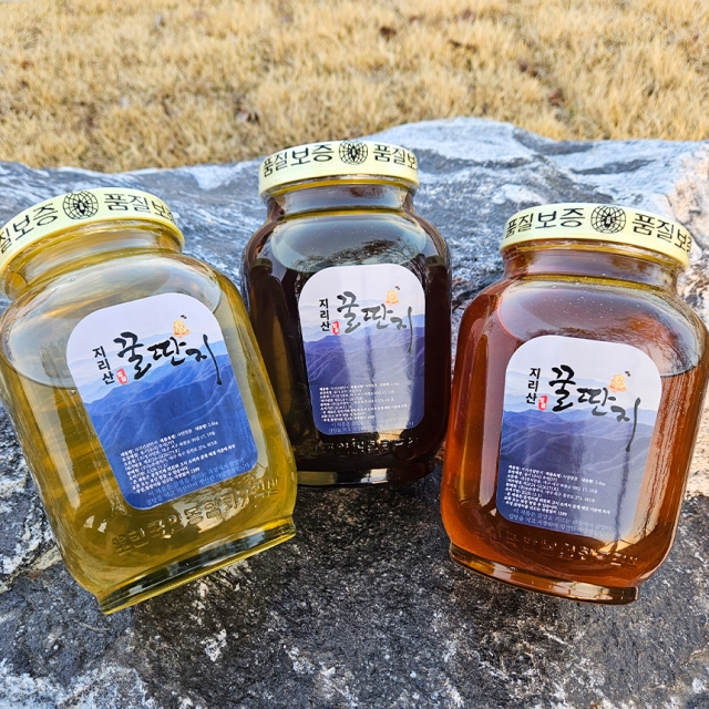 지리산 청정 지역에서 채밀된 사양벌꿀 2.4kg 3종